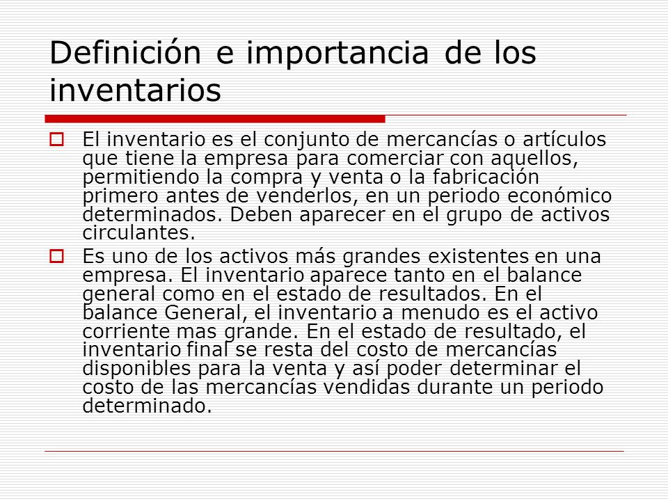 almacen definicion e importancia